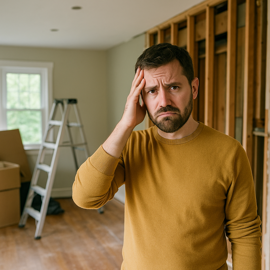 Home renovation without permit causing problems for Maryland homeowner.